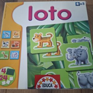 Játék Lottó Educa 24 db állatkával
